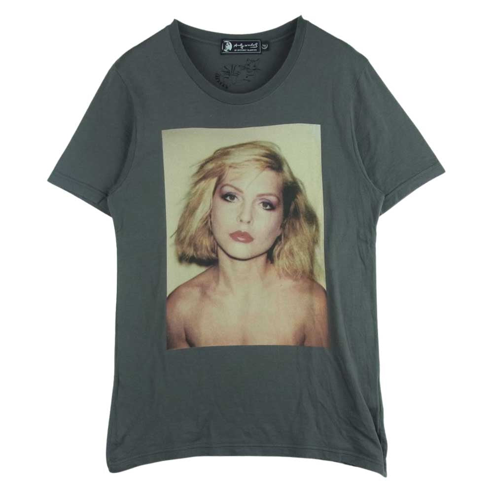HYSTERIC GLAMOUR ヒステリックグラマー 0421CT02 ANDY WARHOL アンディウォーホル フォトプリント 半袖 Tシャツ グレー系 S【中古】