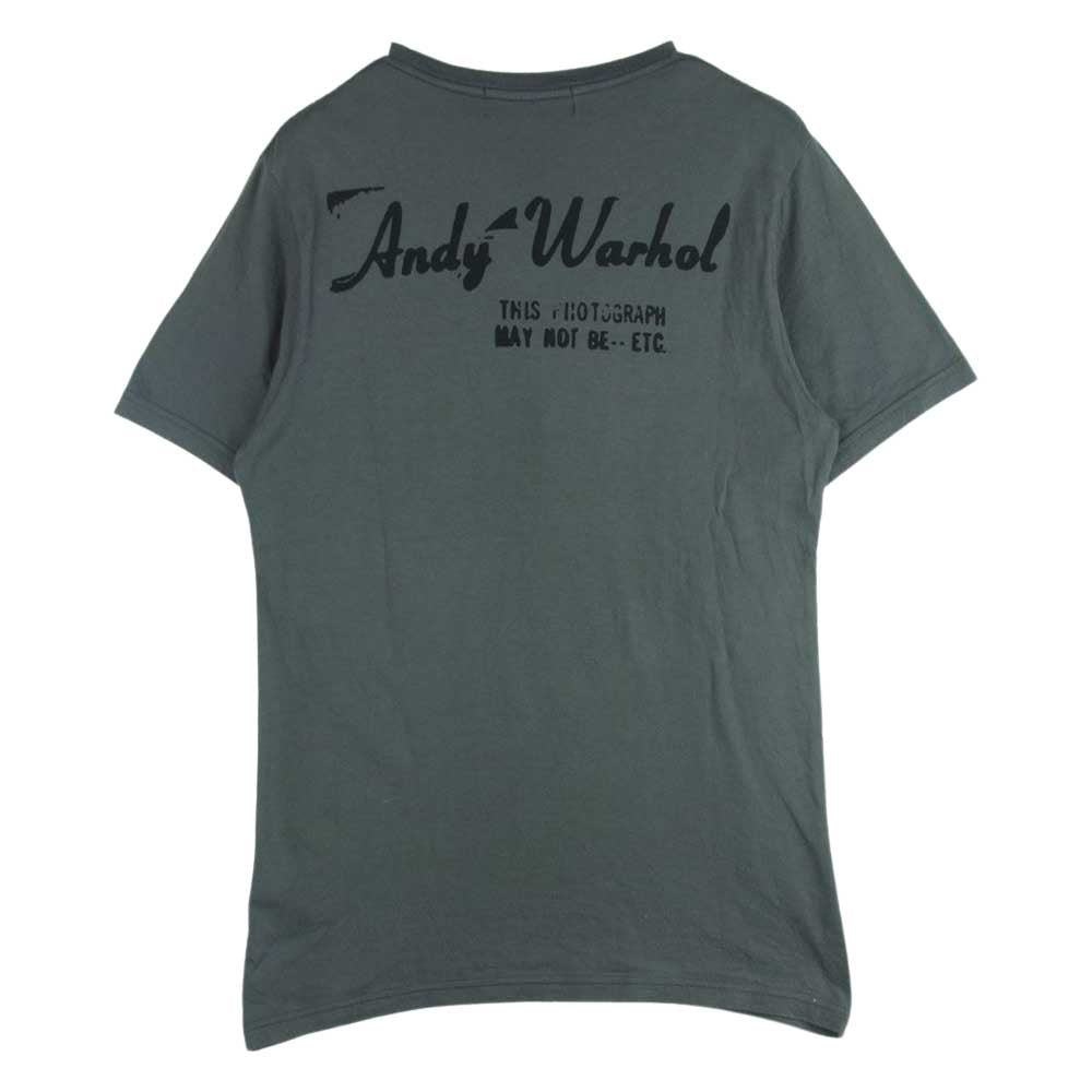 HYSTERIC GLAMOUR ヒステリックグラマー 0421CT02 ANDY WARHOL アンディウォーホル フォトプリント 半袖 Tシャツ グレー系 S【中古】