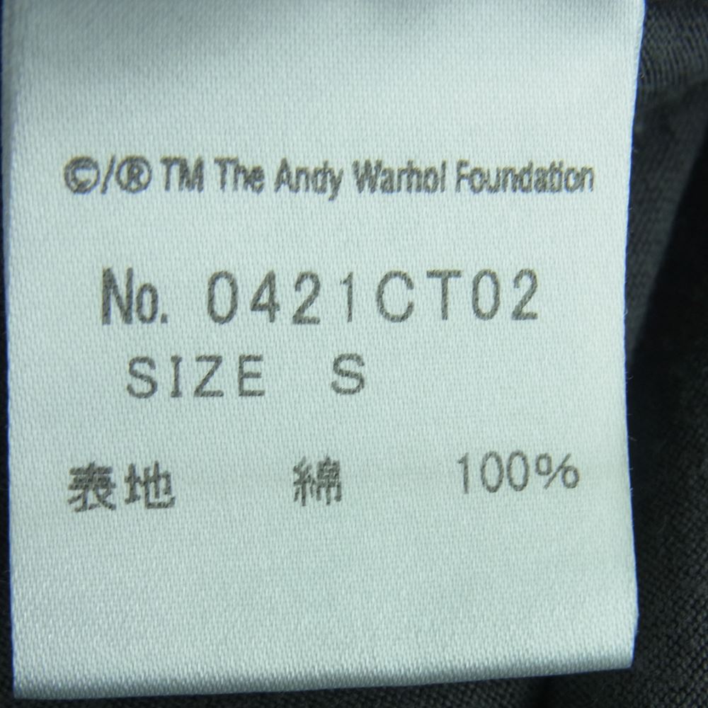 HYSTERIC GLAMOUR ヒステリックグラマー 0421CT02 ANDY WARHOL アンディウォーホル フォトプリント 半袖 Tシャツ グレー系 S【中古】