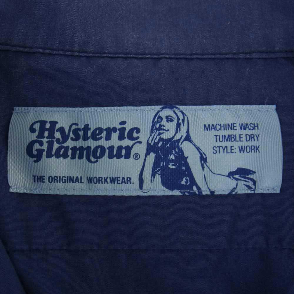 HYSTERIC GLAMOUR ヒステリックグラマー 02172AH08 HYS VILLAGE 半袖 エンジニア シャツ ネイビー系 S【中古】