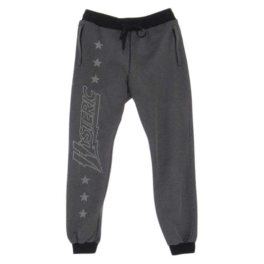 HYSTERIC GLAMOUR ヒステリックグラマー 02201CP02 HYS ジャガード ジョグ ジョガー スウェットパンツ ブラック系 M【中古】