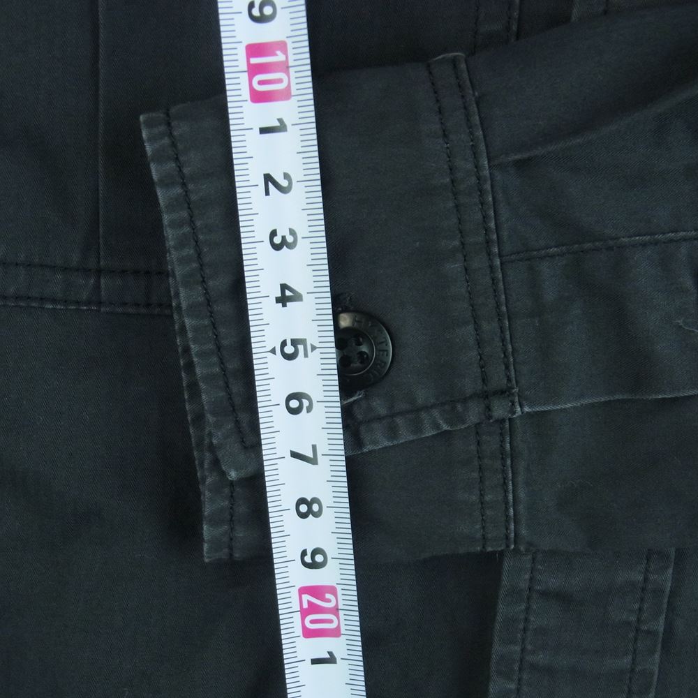 HYSTERIC GLAMOUR ヒステリックグラマー 0233AH06 WON HYSTERIC DREAM ガールワッペン付き 長袖 ミリタリー ワーク シャツ ダークグレー系 S【中古】