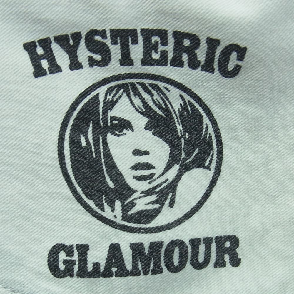 HYSTERIC GLAMOUR ヒステリックグラマー 02191AP13 ダメージ加工 サイドライン ストレッチ デニム スキニー パンツ ジーンズ インディゴブルー系 30【中古】