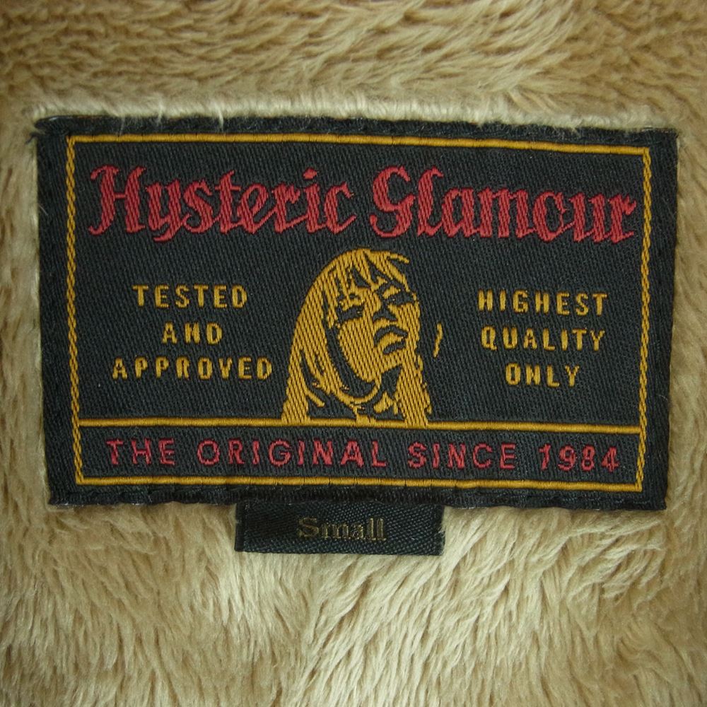 HYSTERIC GLAMOUR ヒステリックグラマー 02183AB13 LONDON NITE ロンドンナイト 裏地フリース ジャカード デニム ランチ ジャケット インディゴブルー系 S【中古】