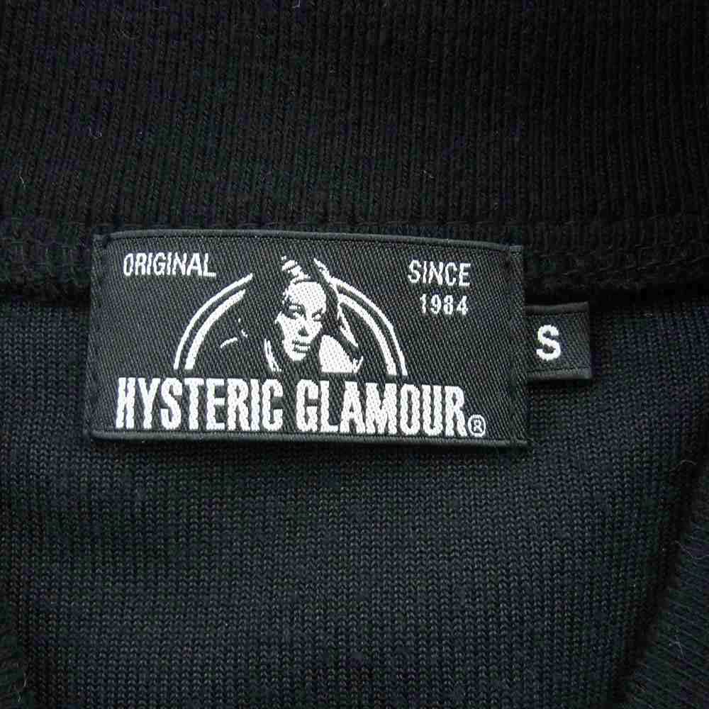 HYSTERIC GLAMOUR ヒステリックグラマー 02183CJ02 8BALL STMB 8ボール ジャカード ベロア フルジップ ブルゾン ブラック系 S【中古】
