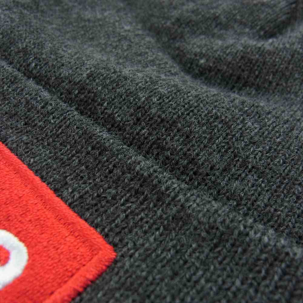 Supreme シュプリーム 21AW × New Era Box Logo Beanie ニューエラ ボックス ロゴ ビーニー キャップ チャコール チャコール系【美品】【中古】