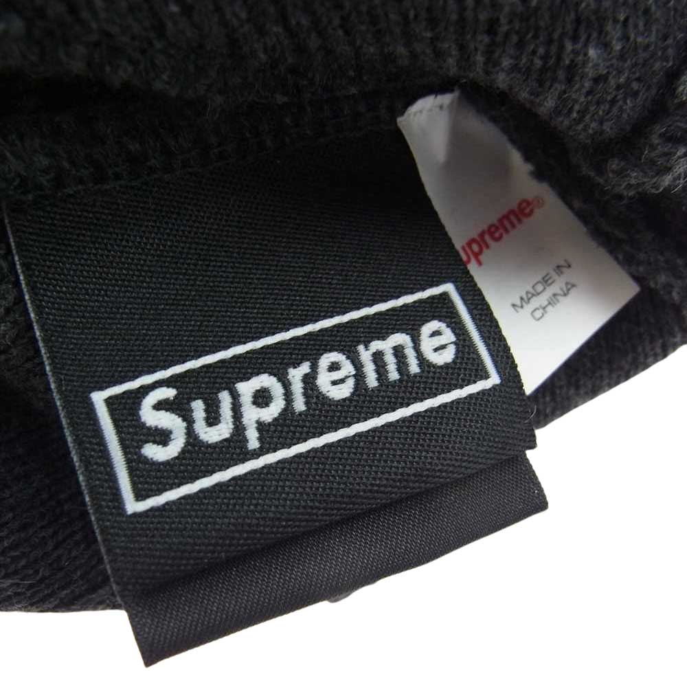 Supreme シュプリーム 21AW × New Era Box Logo Beanie ニューエラ ボックス ロゴ ビーニー キャップ チャコール チャコール系【美品】【中古】
