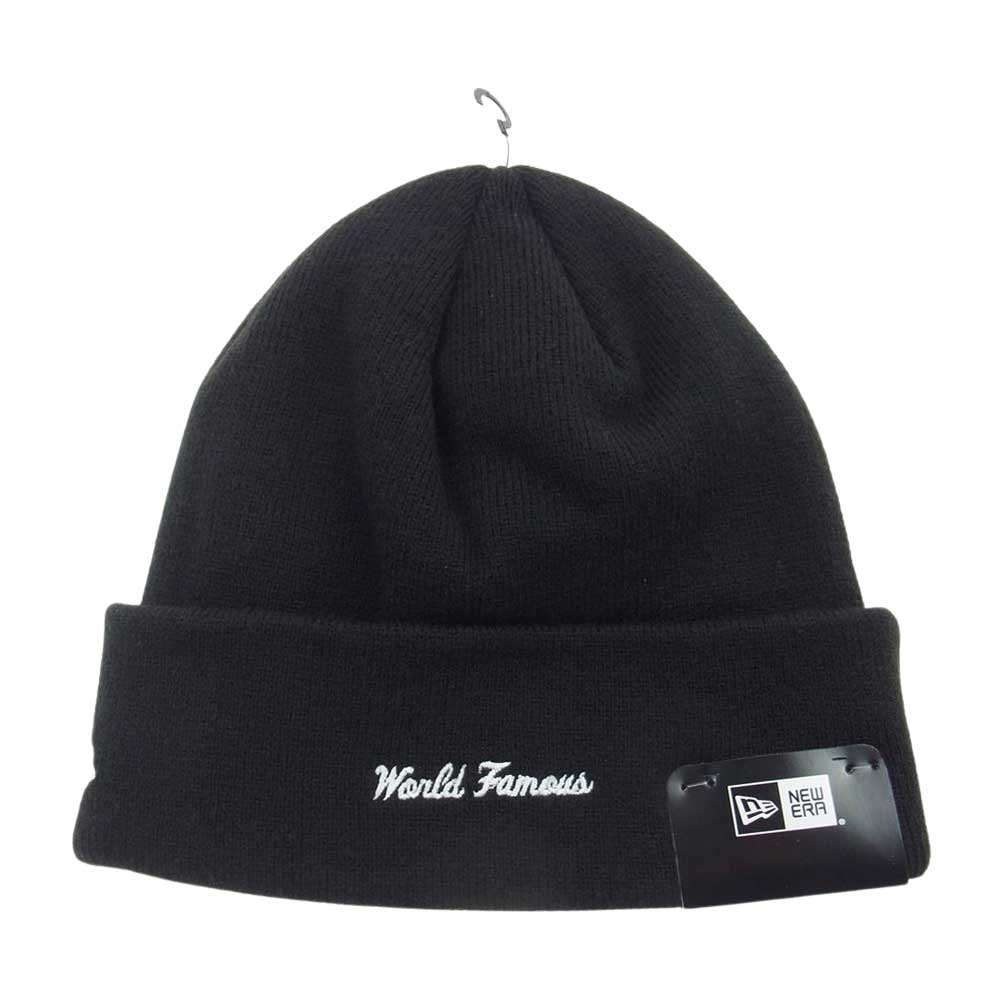 Supreme シュプリーム 22AW × New Era Box Logo Beanie ニューエラ ボックス ロゴ ビーニー キャップ ブラック ブラック系【美品】【中古】