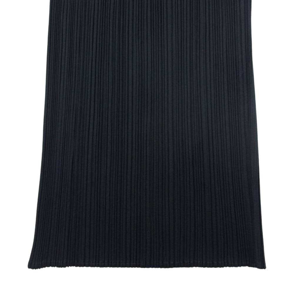 PLEATS PLEASE プリーツプリーズ イッセイミヤケ PP04-JF643 プリーツ加工 ストレートパンツ ブラック ブラック系 2【美品】【中古】