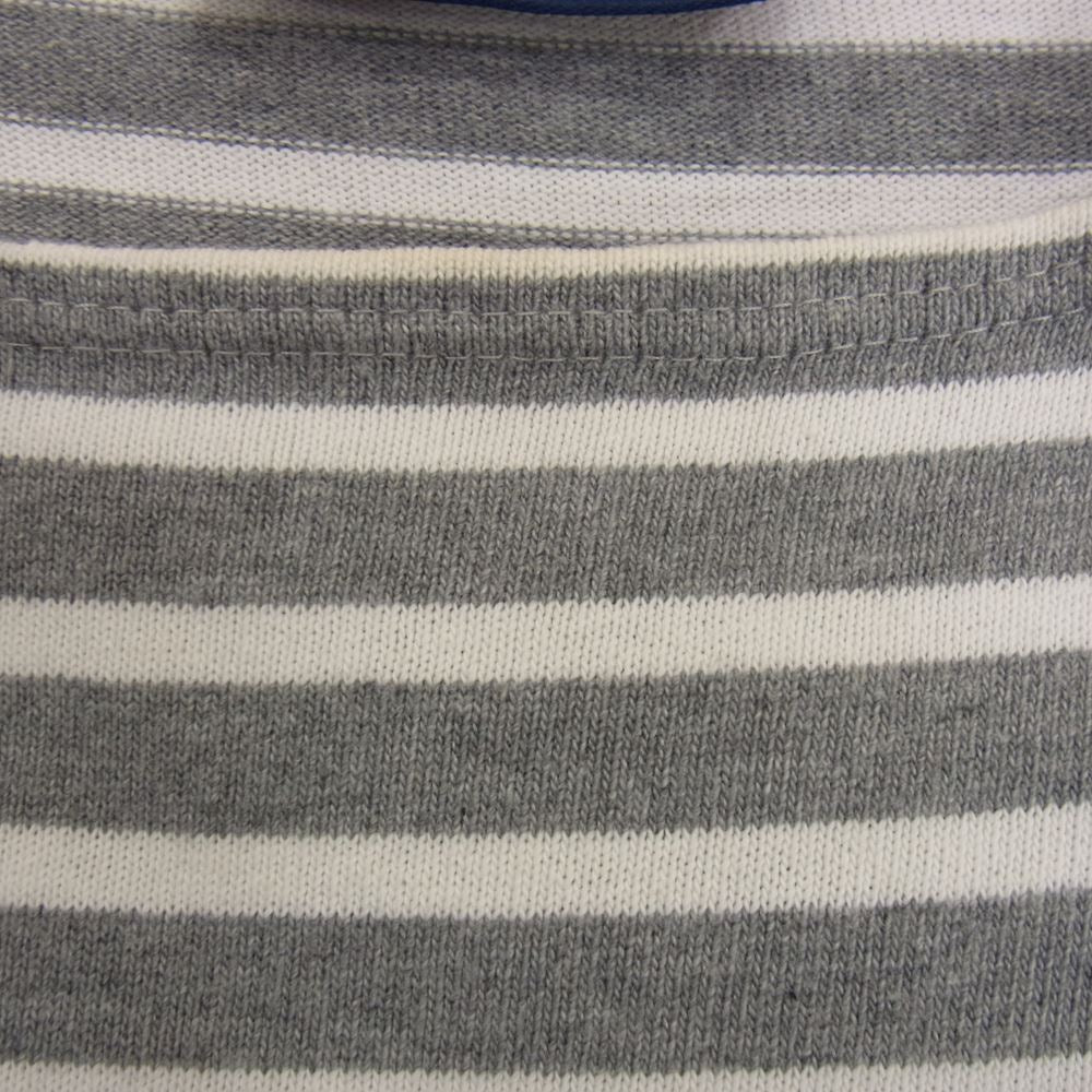 SAINT JAMES セントジェームス OUESSANT BASQUE SHIRT ウエッソン バスクシャツ ボーダー カットソー グレー系 M【中古】