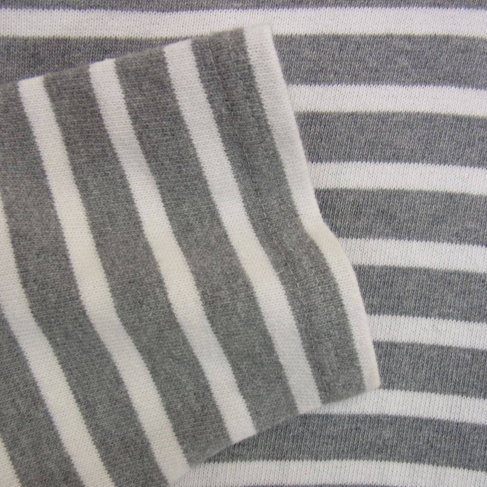 SAINT JAMES セントジェームス OUESSANT BASQUE SHIRT ウエッソン バスクシャツ ボーダー カットソー グレー系 M【中古】