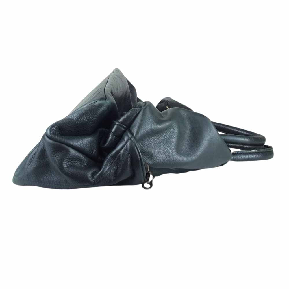 JAS.M.B ジャスエムビー レザー 2WAY ショルダー ボストン バッグ ブラック系【中古】