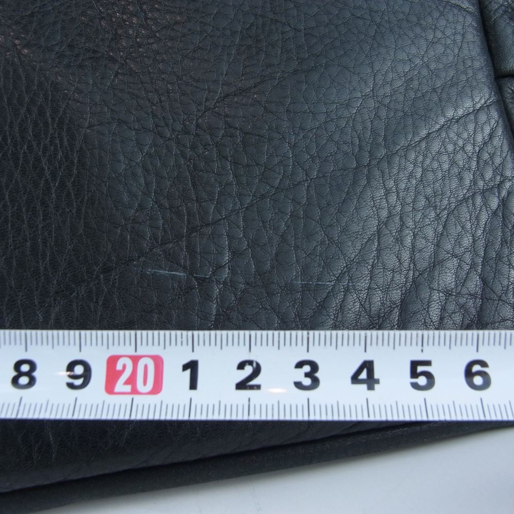 JAS.M.B ジャスエムビー レザー 2WAY ショルダー ボストン バッグ ブラック系【中古】