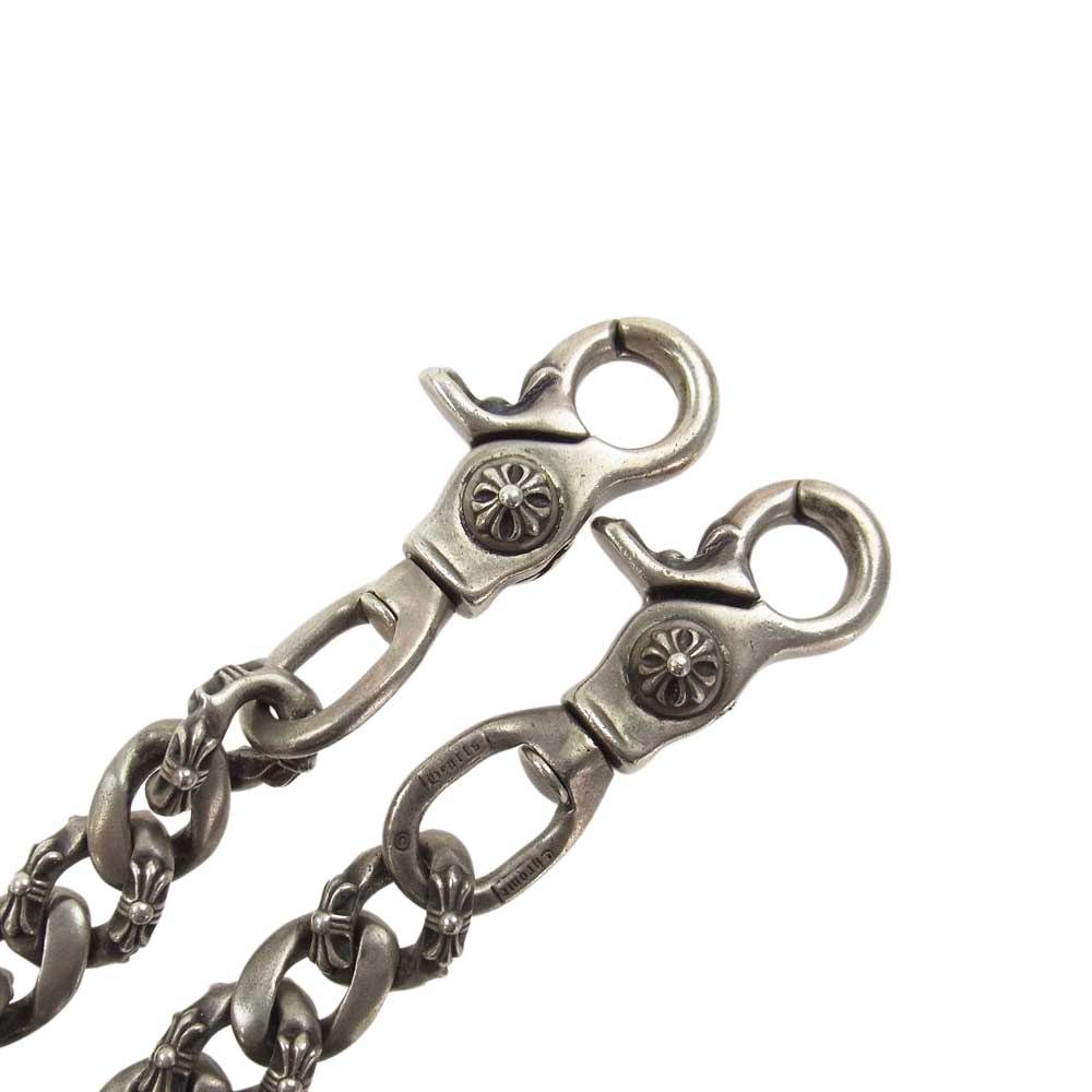 CHROME HEARTS クロムハーツ（原本有） 2クリップ ファンシー ロング ウォレット チェーン シルバー系【中古】