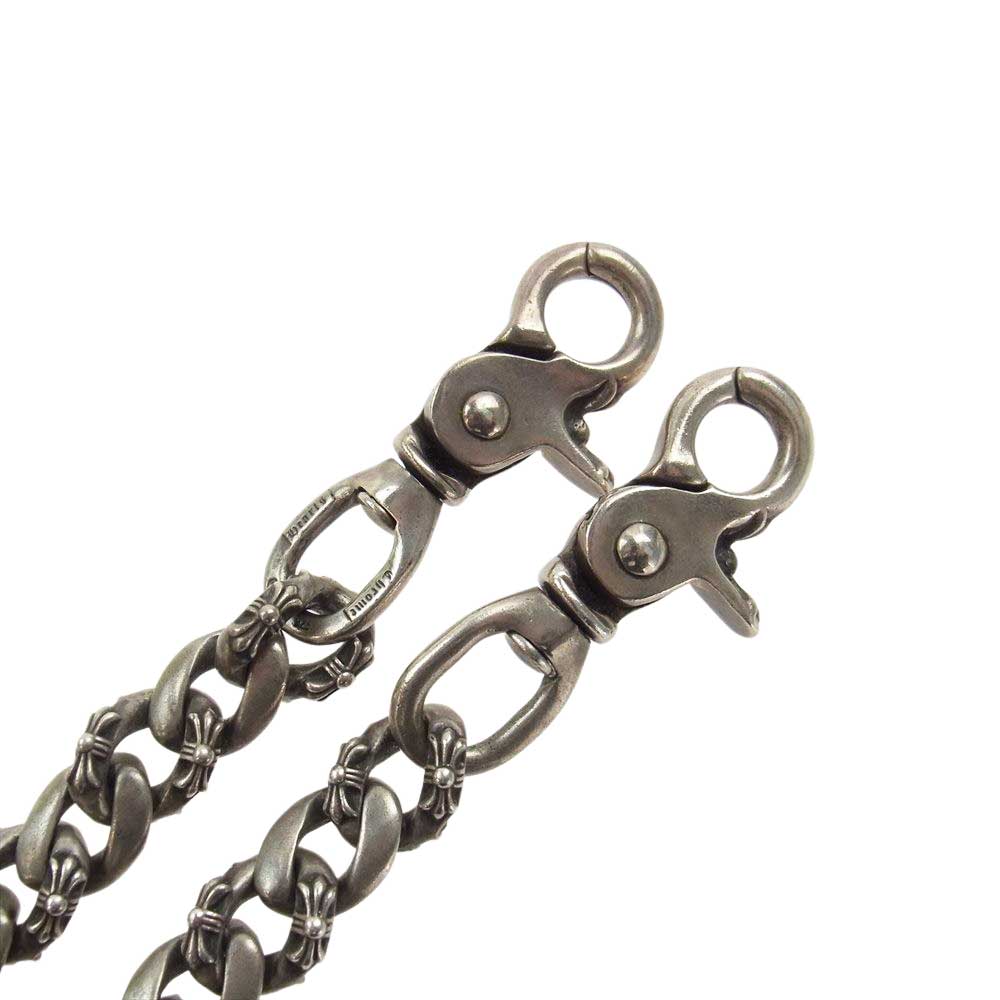 CHROME HEARTS クロムハーツ（原本有） 2クリップ ファンシー ロング ウォレット チェーン シルバー系【中古】