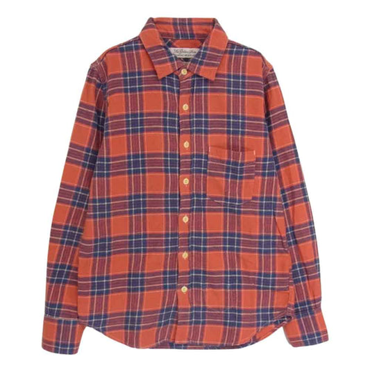 REMI RELIEF レミレリーフ ネル チェック シャツ レッド系 S【中古】