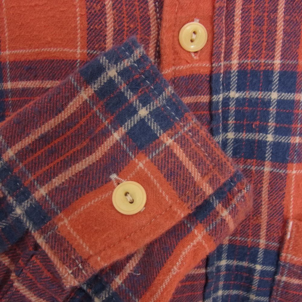 REMI RELIEF レミレリーフ ネル チェック シャツ レッド系 S【中古】
