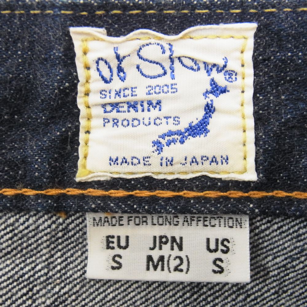 orSlow オアスロウ 107 IVY FIT 5P DENIM アイビーフィット テーパード デニム パンツ インディゴブルー系 M【中古】