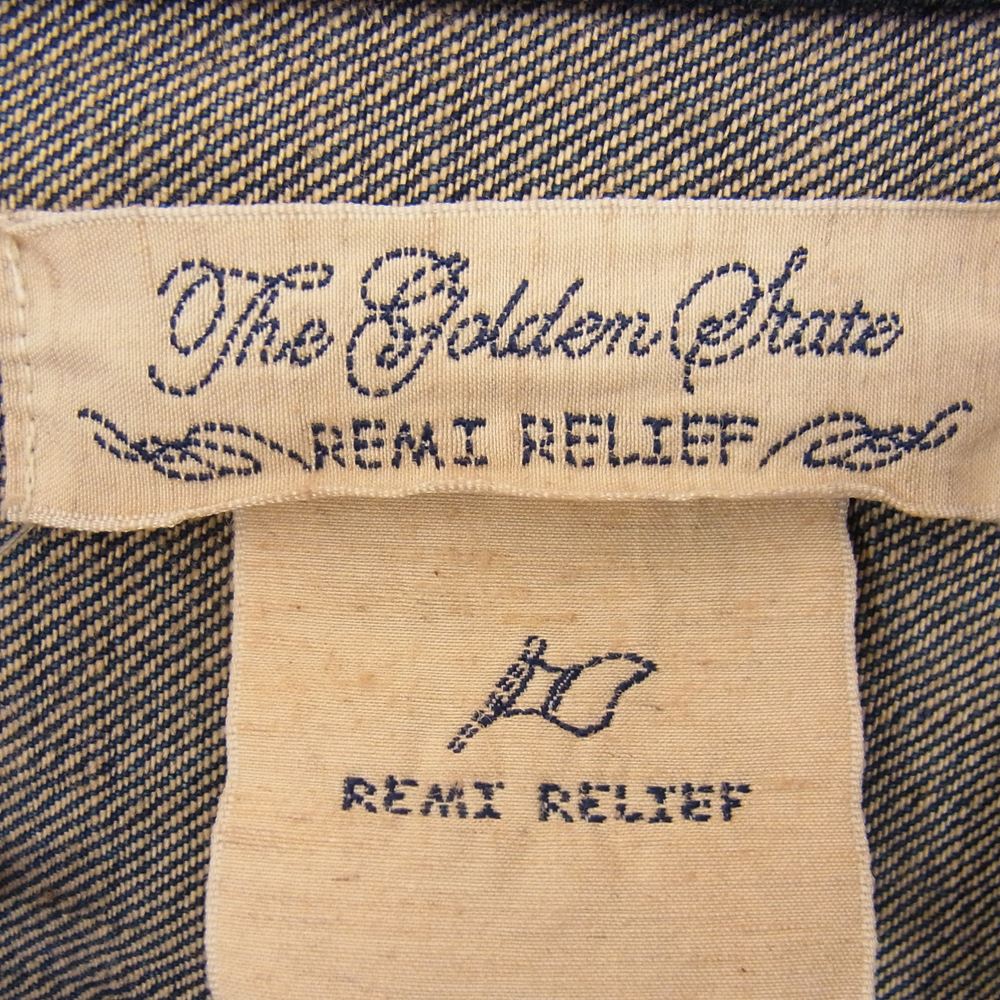 REMI RELIEF レミレリーフ 1st DENIM JACKET デニム ジャケット インディゴブルー系 M【中古】