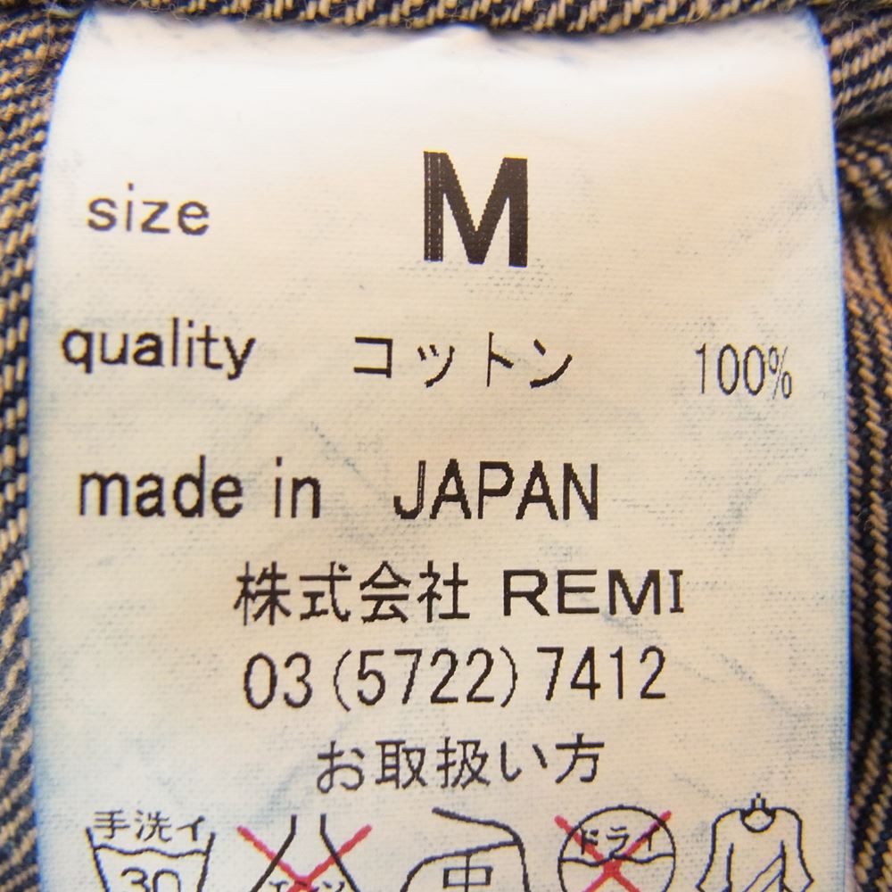 REMI RELIEF レミレリーフ 1st DENIM JACKET デニム ジャケット インディゴブルー系 M【中古】