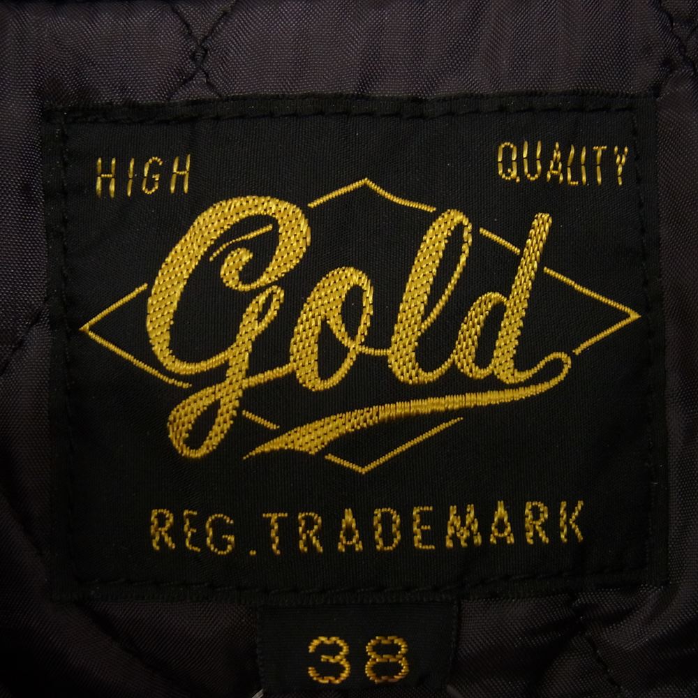 東洋エンタープライズ GOLD ゴールド WOOL MELTON SPORTS JACKET ウール メルトン スポーツ ジャケット ブラック系 38【中古】