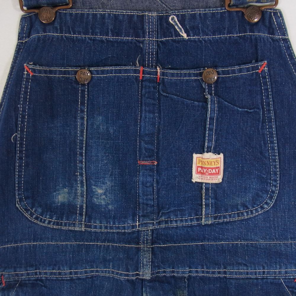 ペイデイ ヴィンテージ オリジナル 50s オーバーオール インディゴブルー系 サイズ表記無【中古】