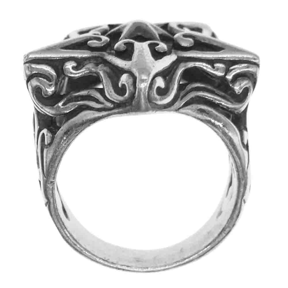 BILL WALL LEATHER ビルウォールレザー STAR RING スター リング シルバー系 20号【中古】