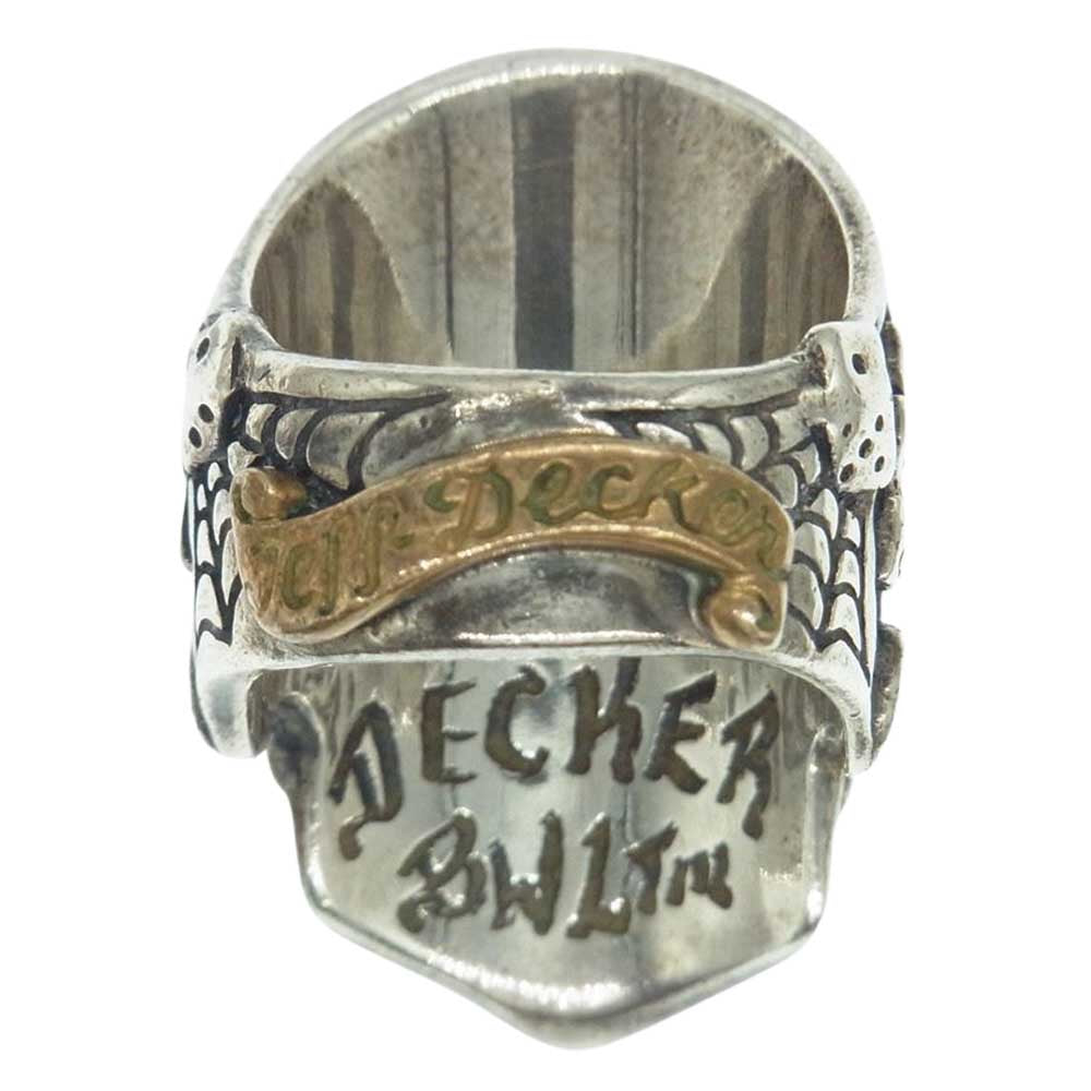 BILL WALL LEATHER ビルウォールレザー Jeff Decker BLUE EYED DEVILS RING ブルー アイド デビルズ リング シルバー系 ゴールド系 18号【中古】