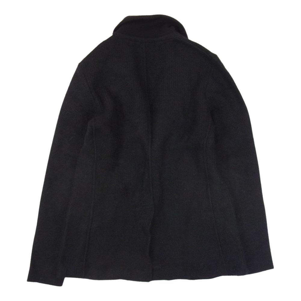 LARDINI ラルディーニ JJLJM23 イタリア製 モヘア混 ニット テーラードジャケット ブラック系 XS【中古】