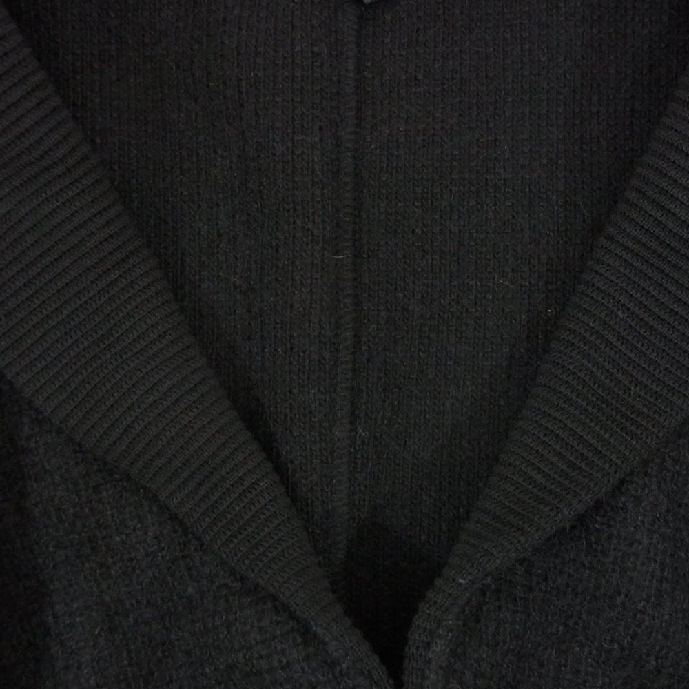 LARDINI ラルディーニ JJLJM23 イタリア製 モヘア混 ニット テーラードジャケット ブラック系 XS【中古】
