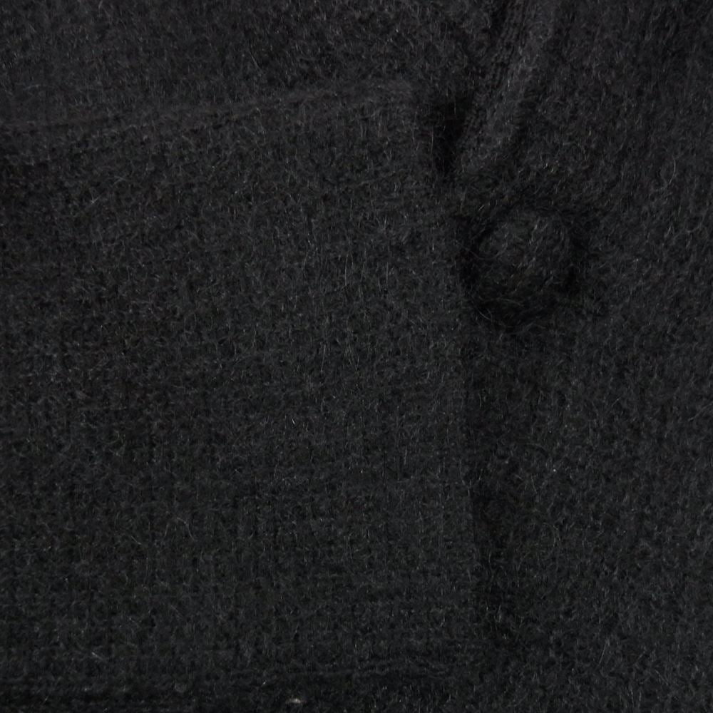 LARDINI ラルディーニ JJLJM23 イタリア製 モヘア混 ニット テーラードジャケット ブラック系 XS【中古】