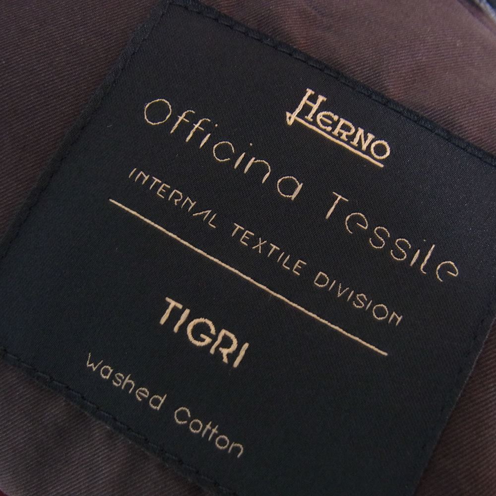 Herno ヘルノ FI0063U-13211-9200 TIGRI ミリタリー フィールド ジャケット ネイビー ネイビー系 44【中古】