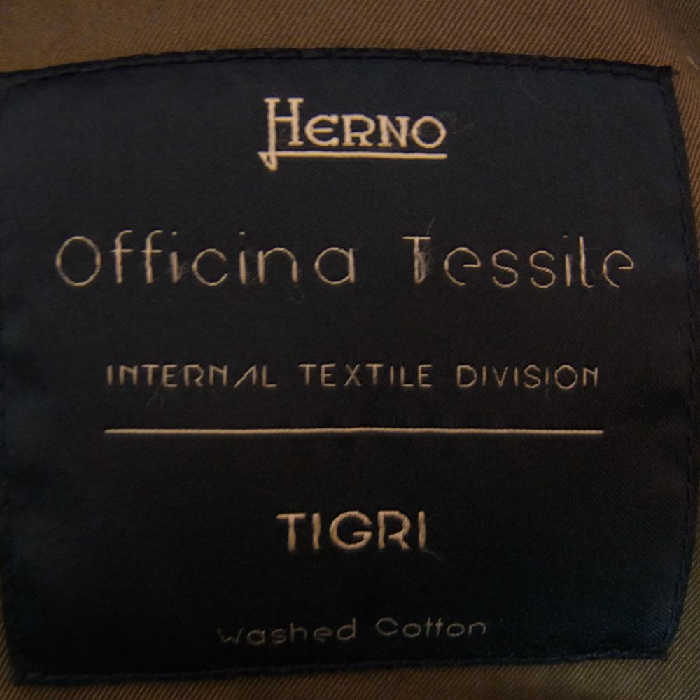 Herno ヘルノ FI0064U-13211-7730 TIGRI ミリタリー フィールド ジャケット ベージュ カーキ系 46【中古】