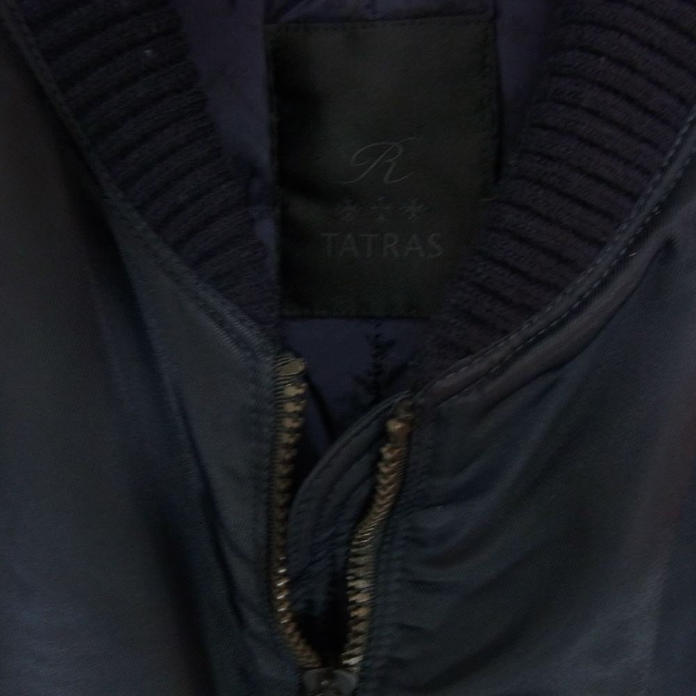 TATRAS タトラス 19AW MTA19A4573 Rライン ジャパンタグ ERRO オリジナルナイロン ダウンジャケット ミリタリー フルジップ ブルゾン MA-1 ダークネイビー系 02【中古】
