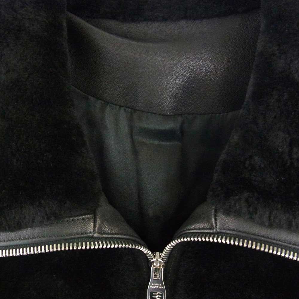 LOUIS VUITTON ルイ・ヴィトン シャーリング ムートン ジャケット ブラック系 48【中古】