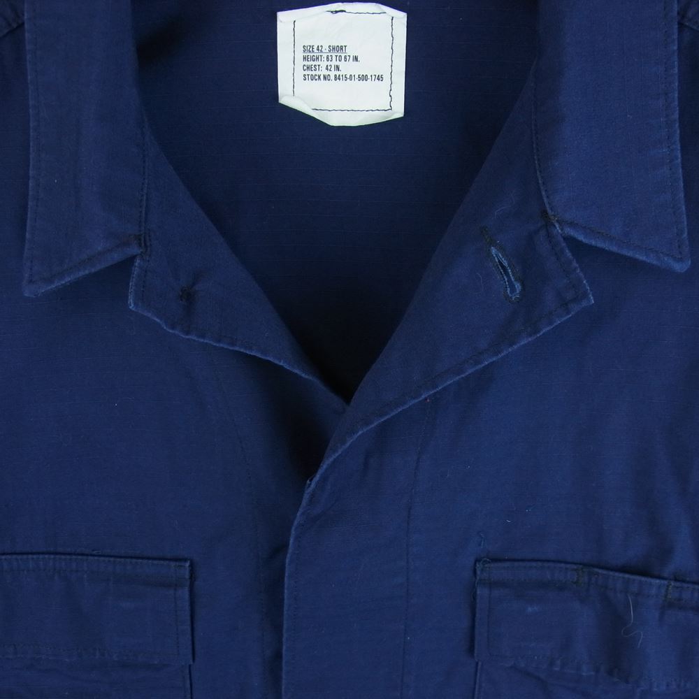アメリカ沿岸警備隊 SP0100-99-D-0343 ヴィンテージ 99s USCG BDU ミリタリー ジャケット ブルー系 42 SHORT【中古】