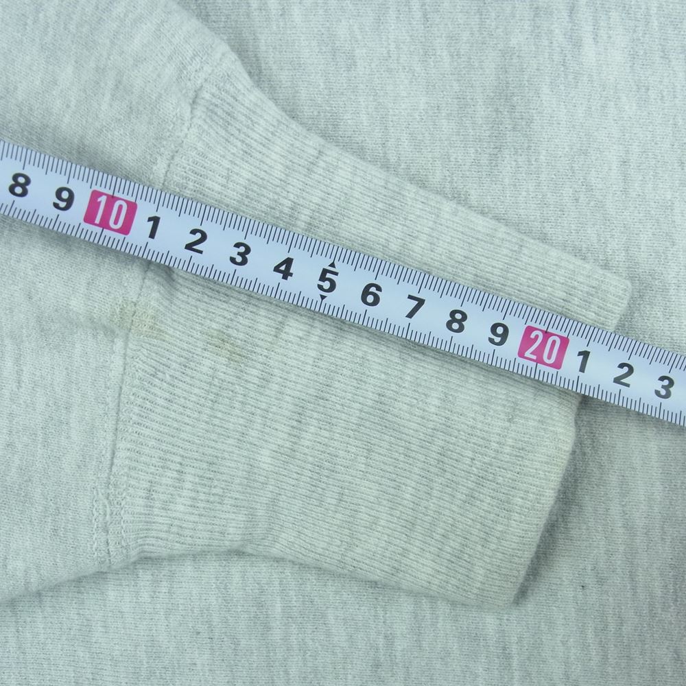Champion チャンピオン ヴィンテージ 90s USA製 刺繍タグ リバースウィーブ 刺繍 スウェット トレーナー グレー系 L【中古】