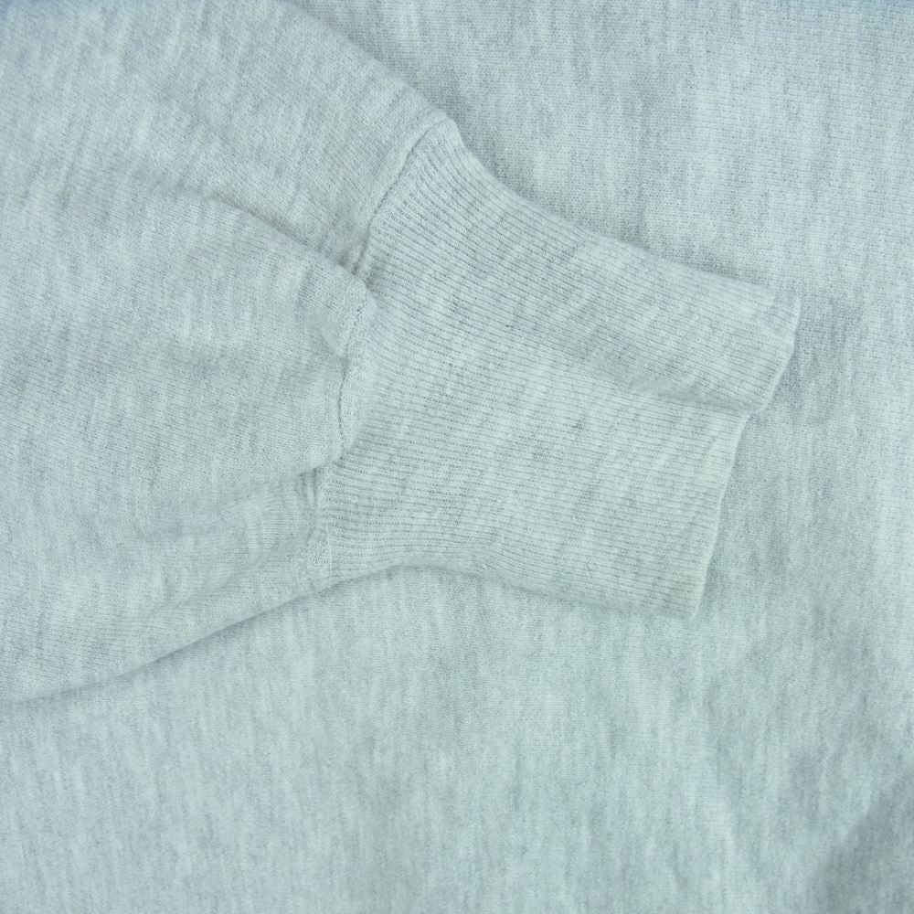 Champion チャンピオン ヴィンテージ 90s USA製 刺繍タグ リバースウィーブ プリント スウェット トレーナー グレー系 L【中古】