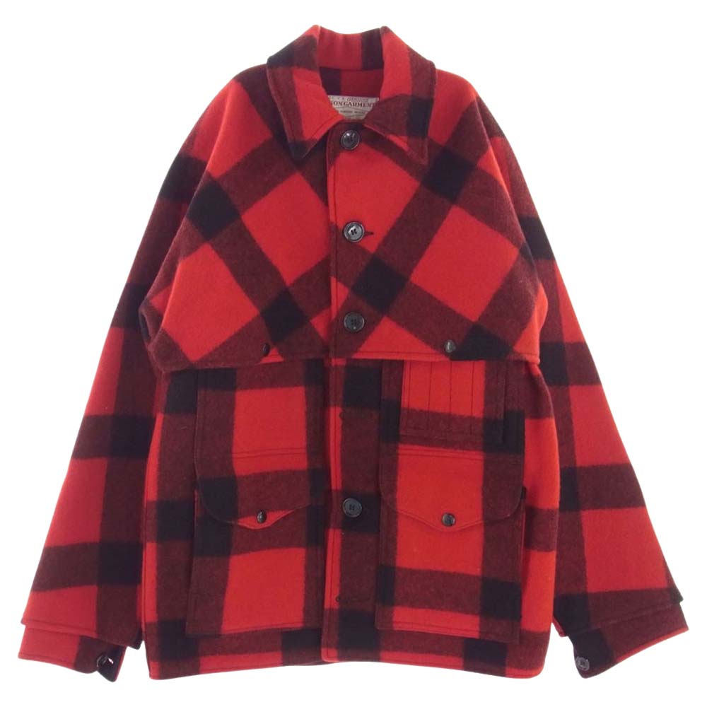 FILSON フィルソン STYLE 83 MACKINAW WOOL CRUISER  チェック マッキノー ウール クルーザー ジャケット JKT ブラック系 レッド系 38【中古】