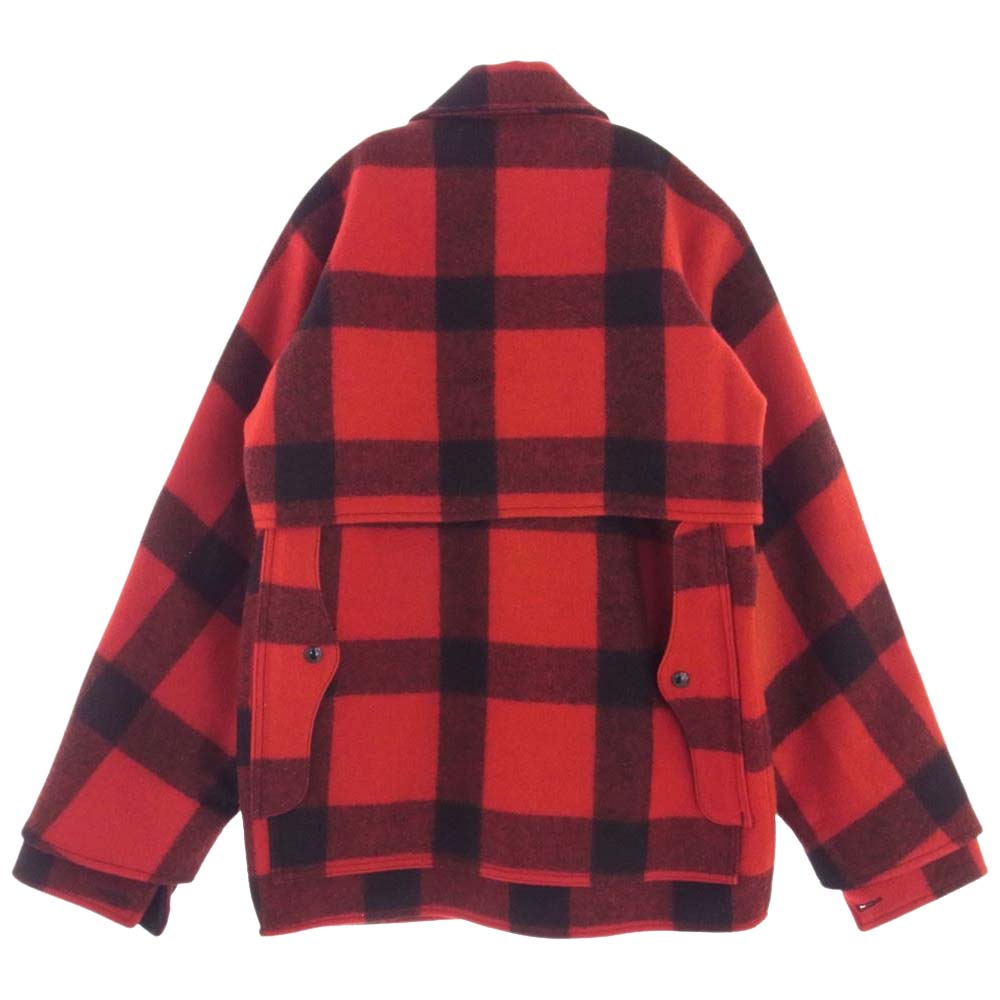 FILSON フィルソン STYLE 83 MACKINAW WOOL CRUISER  チェック マッキノー ウール クルーザー ジャケット JKT ブラック系 レッド系 38【中古】