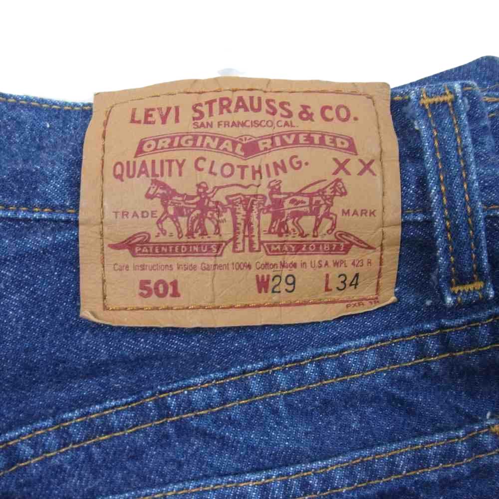Levi's リーバイス 90s USA製 501 5900 バレンシア ストレート デニム パンツ インディゴブルー系 29【中古】