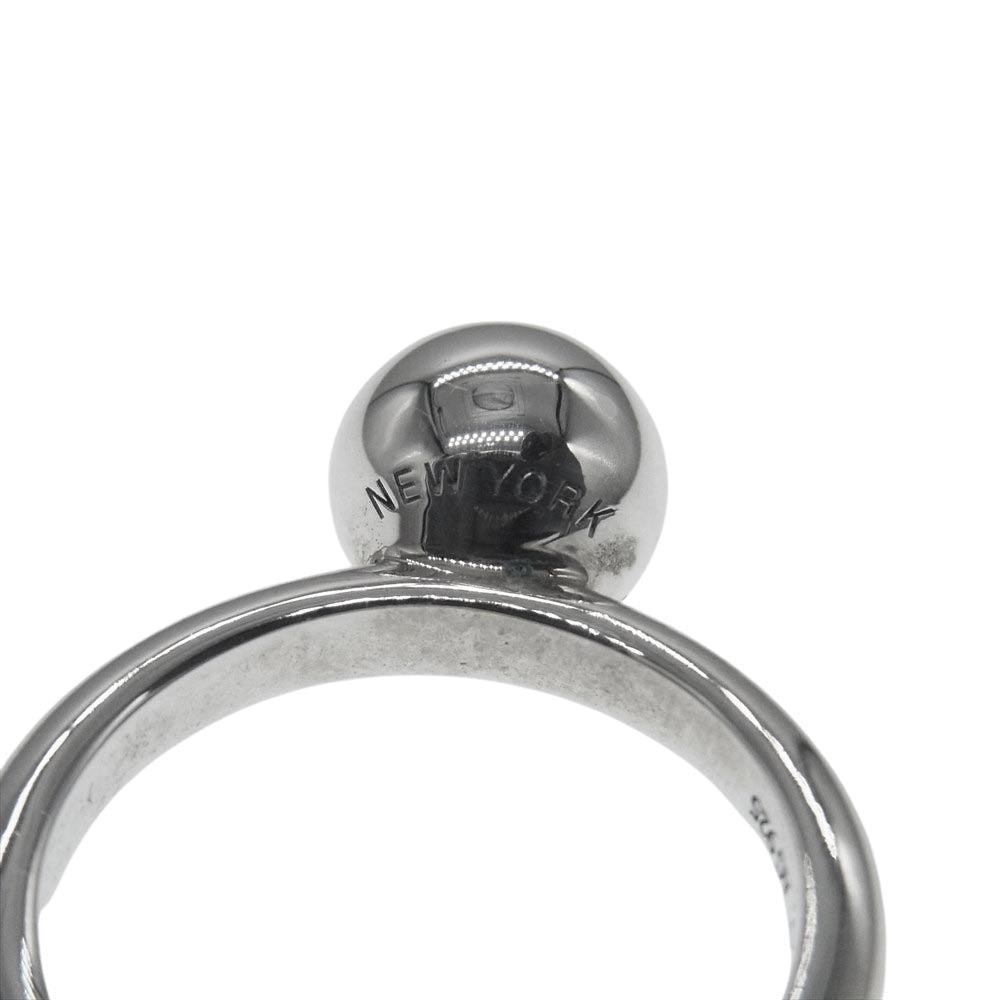 TIFFANY&Co. ティファニー ハードウェア ボール リング シルバー系 7号【中古】