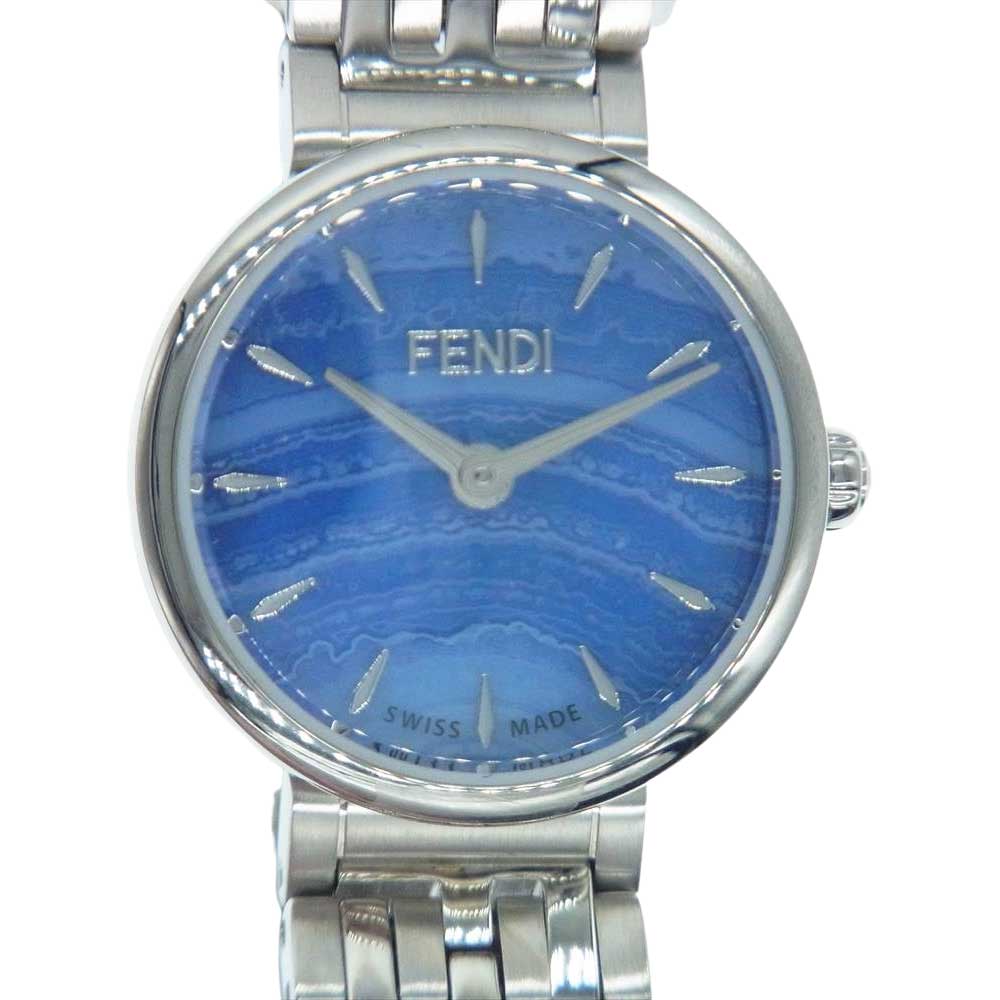 FENDI フェンディ F103101101 forever フォーエバー FFロゴ ステンレススチール 時計 ウォッチ シルバー系【極上美品】【中古】