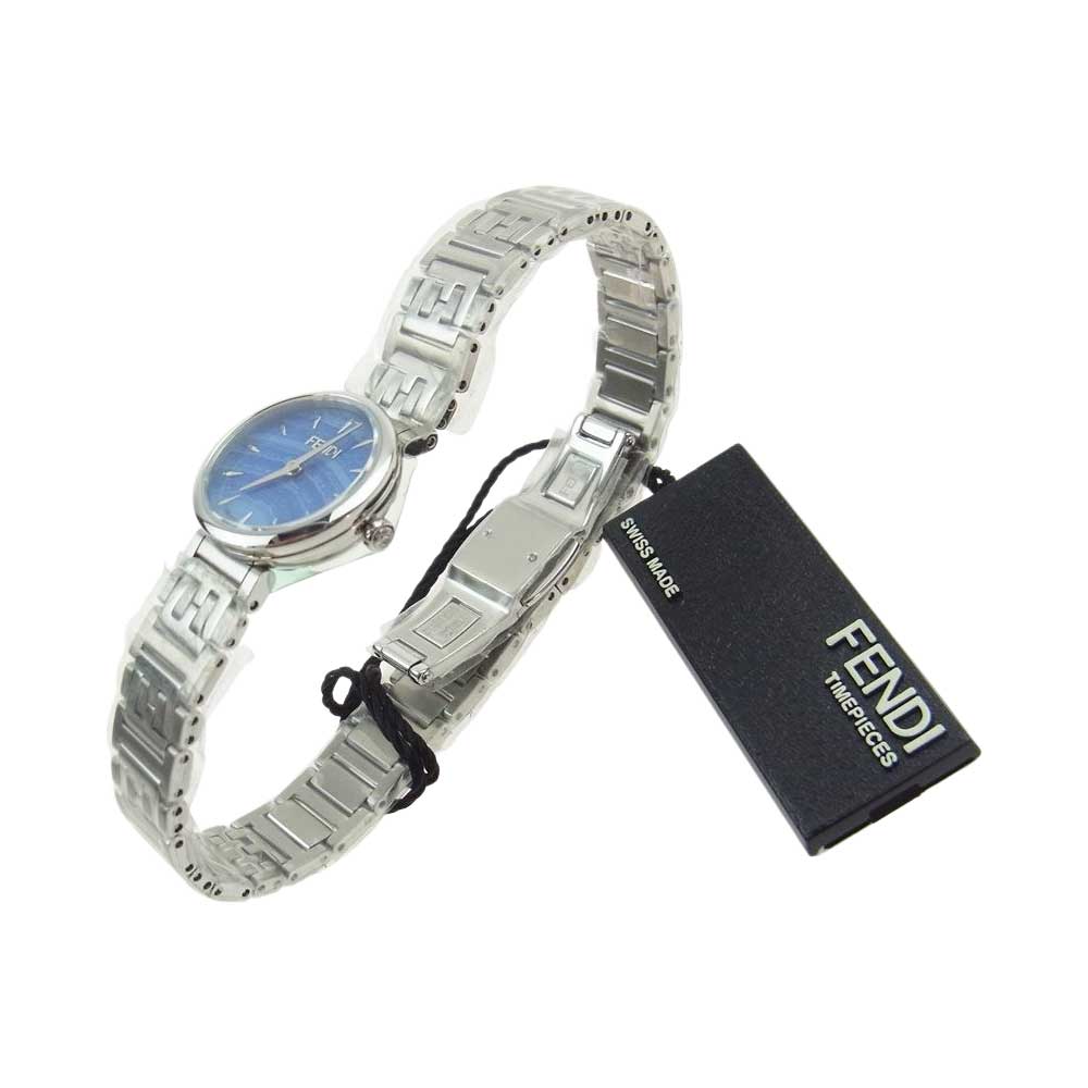 FENDI フェンディ F103101101 forever フォーエバー FFロゴ ステンレススチール 時計 ウォッチ シルバー系【極上美品】【中古】