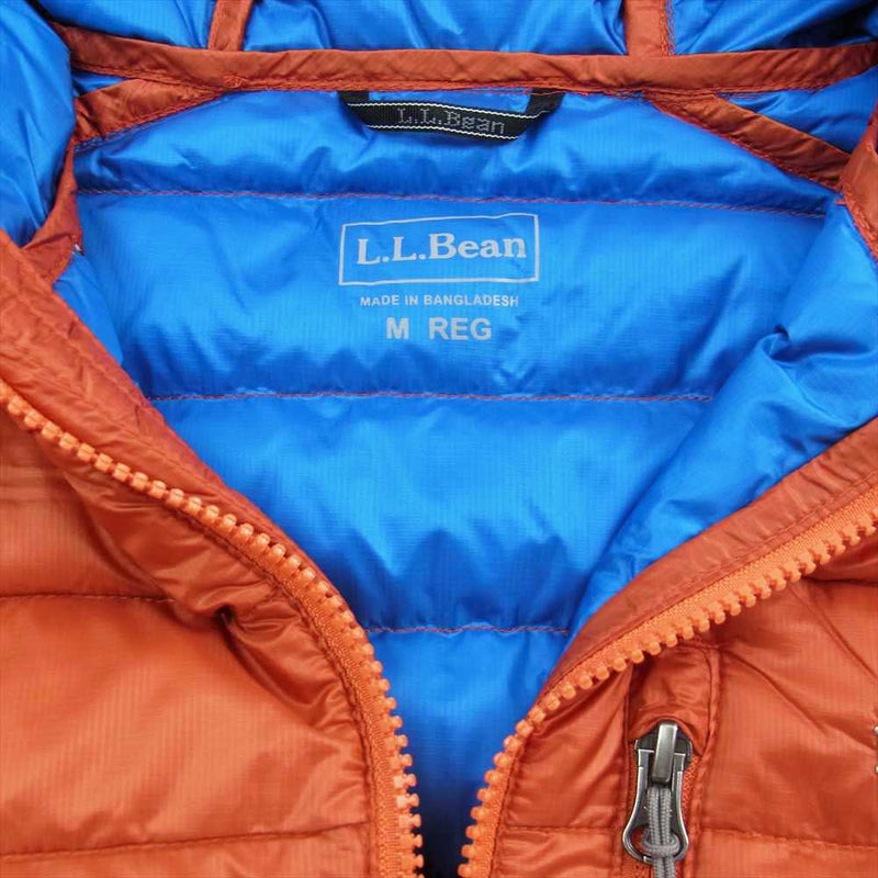 L.L.Bean エルエルビーン 290774 Ultralight 850 Down Hooded JACKET ダウン ジャケット  オレンジ系 M【中古】