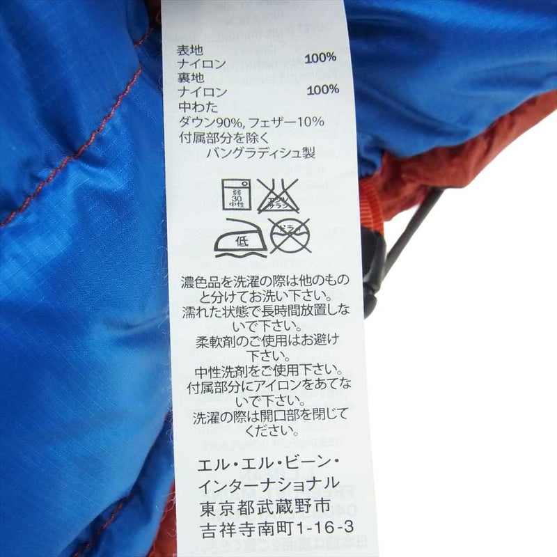 L.L.Bean エルエルビーン 290774 Ultralight 850 Down Hooded JACKET ダウン ジャケット  オレンジ系 M【中古】