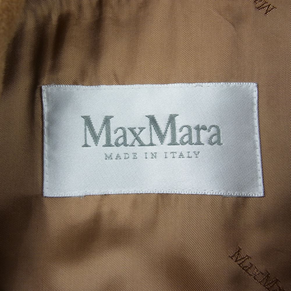 【極美品 】Max Mara マックスマーラ　銀タグ ステンカラー コート 黒