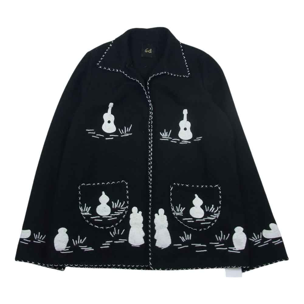 ロク dahl'ia MEXICAN JACKET ダリア 別注 メキシカン ジャケット ブラック系 F【美品】【中古】