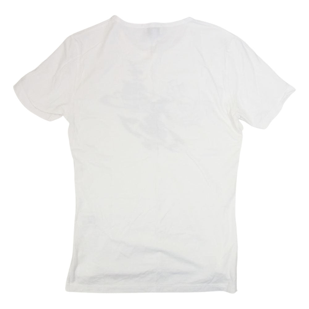 Vivienne WestwoodMAN ヴィヴィアンウエストウッドマン VW-24-75380 プリント Tシャツ ホワイト系 44【中古】