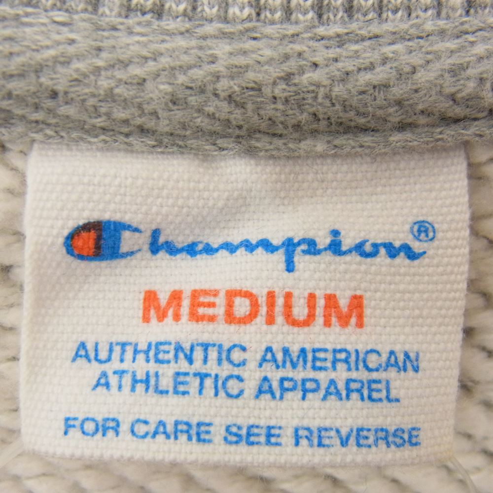 STUSSY ステューシー C8-L022 × champion チャンピオン トリコタグ 復刻 刺繍ロゴ スウェット グレー系 M【中古】